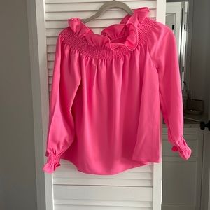 Tuckernuck off the shoulder pink top